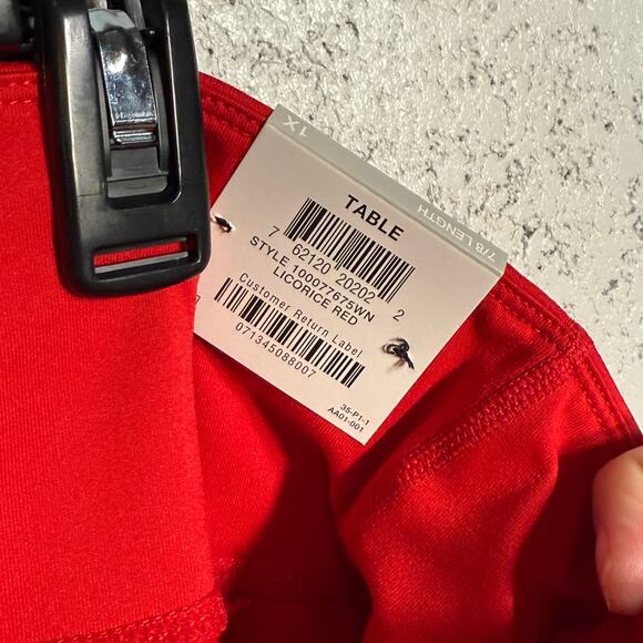 Ideology High-Waist Side-Pocket 7/8 Length Leggings red 1X - Picture 8 of 8